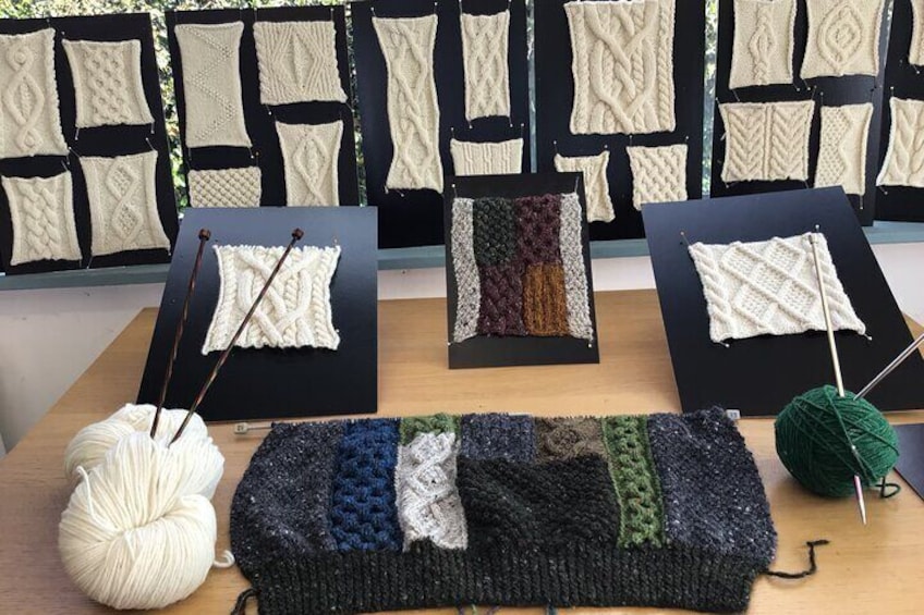 Examples of Aran pattern 