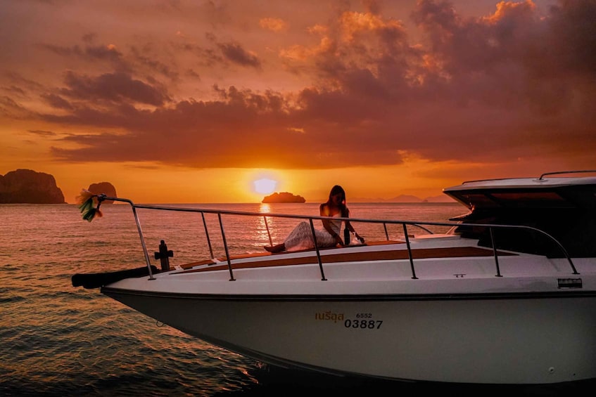 Picture 8 for Activity Krabi: Private 4 Islands & Sunset Dinner Luxury Speedboat