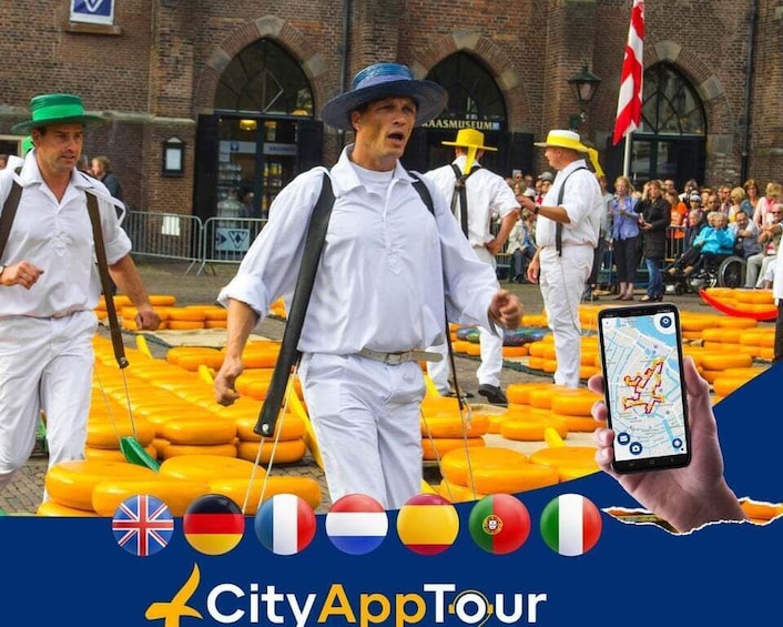 Alkmaar: Walking Tour with Audio Guide on App