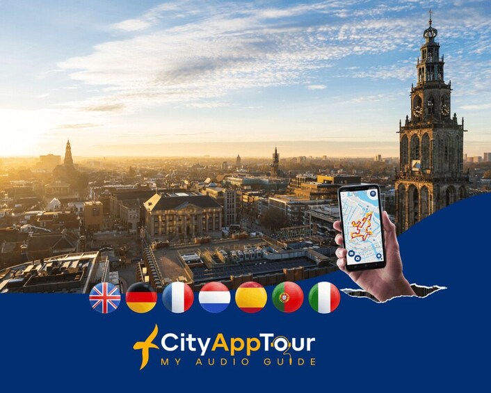 Groningen: Walking Tour with Audio Guide on App