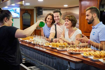 Degustación de pintxos de Bilbao maridada con vinos españoles