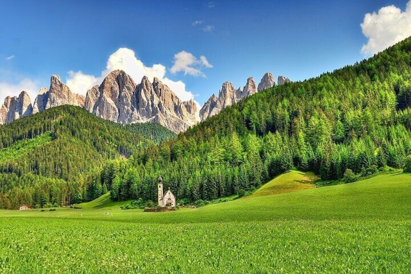 From Bolzano: Private Tour of Dolomites in Mount Seceda and Funes Valley