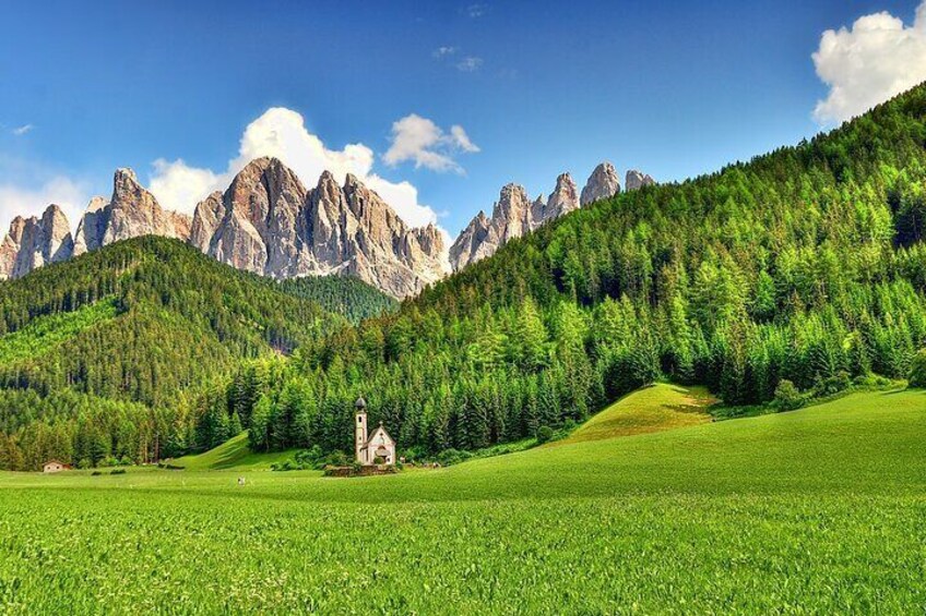 From Bolzano: Private Tour of Dolomites in Mount Seceda and Funes Valley