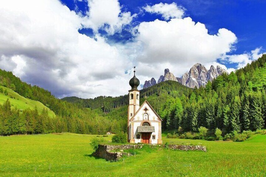 Private Tour of Dolomites in Mount Seceda and Funes Valley