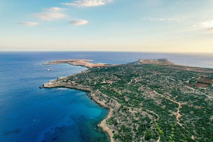 Famagusta Jeep Tour and Blue Lagoon Lunch Cruise from Larnaca