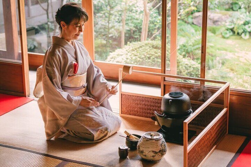 Stunning Private Tea Ceremony: Camellia Garden Teahouse