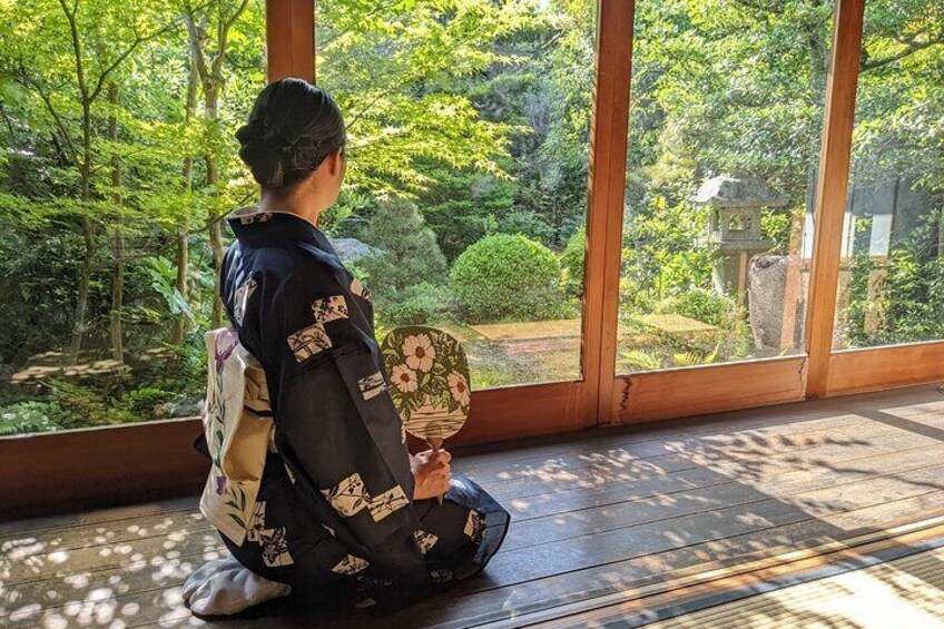 Stunning Private Tea Ceremony: Camellia Garden Teahouse