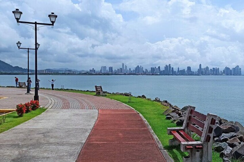 View of Panama City from the Amador Causeway.