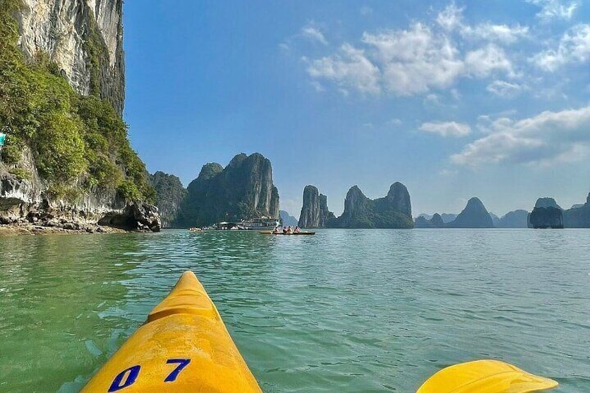 Kayaking Underground cave 