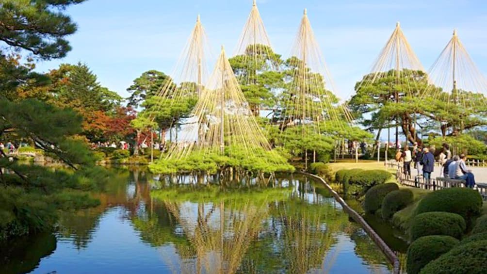 Show item 1 of 8. Ornate water feature in Kanazawa