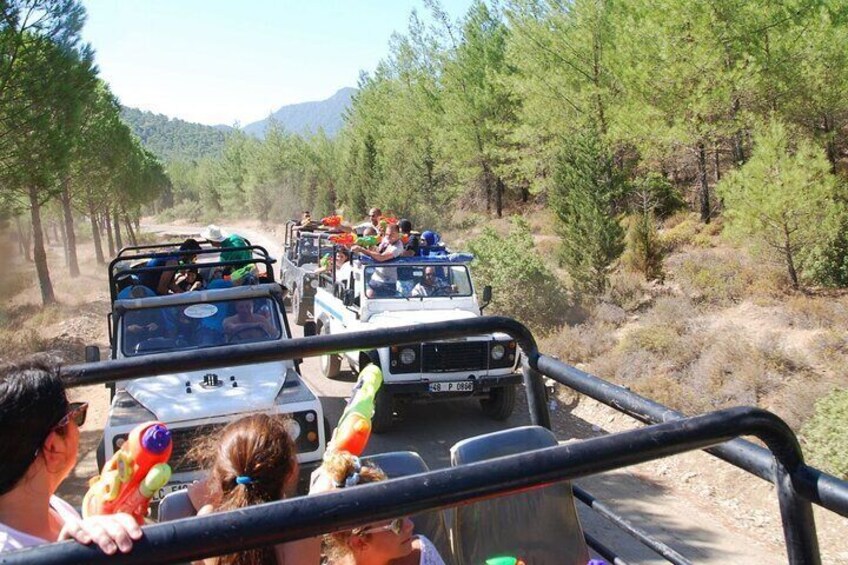 Side Jeep Safari Tour With Waterfall and Water Fights