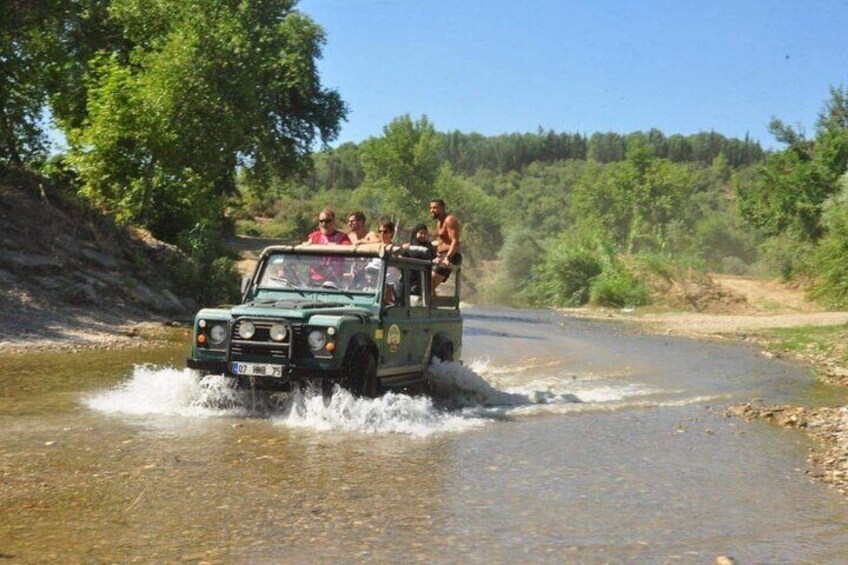 Side Jeep Safari Tour With Waterfall and Water Fights
