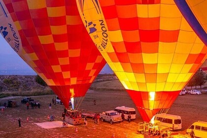 Pamukkale Hot Air Balloon w/Flight Certificates,Champagne Toast & Hotel Tra...