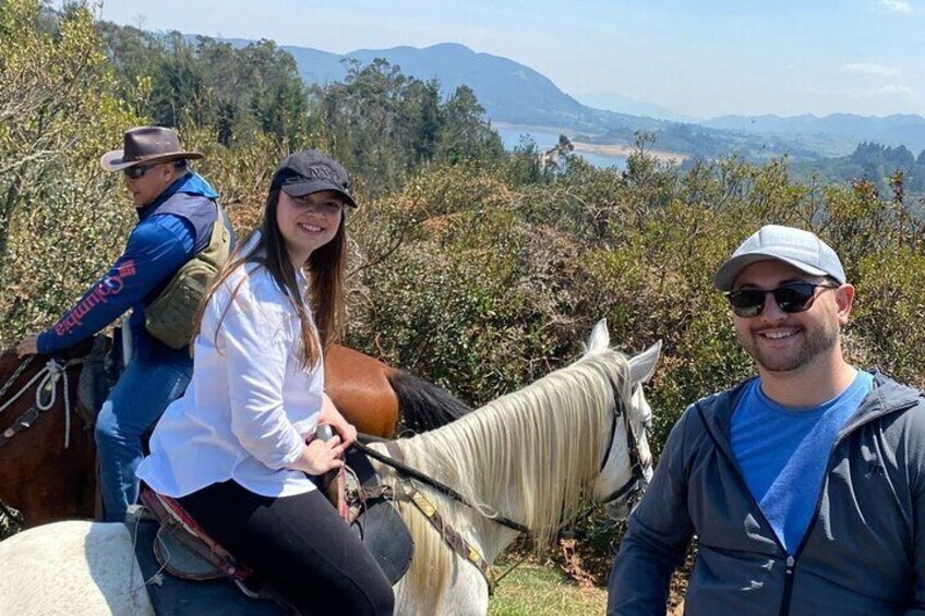Horseback riding through the Andes Mountains