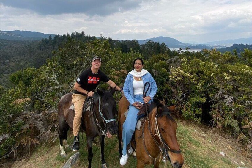 Horseback riding through the Andes Mountains