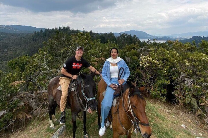 Horseback riding through the Andes Mountains
