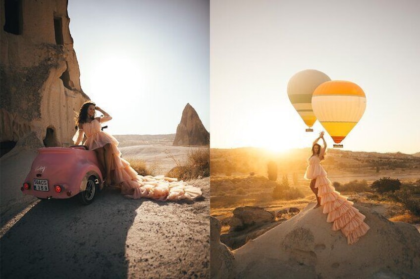 Cappadocia Photoshooting with Flying Dress