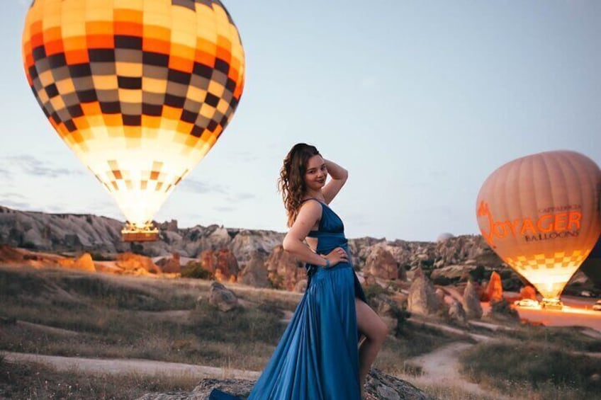 Cappadocia Photoshooting with Flying Dress