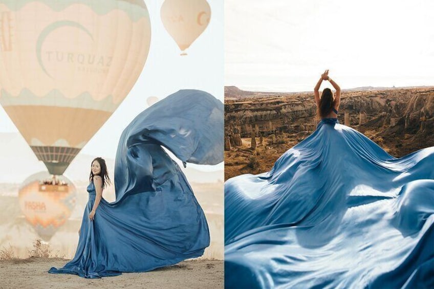 Cappadocia Photoshooting with Flying Dress