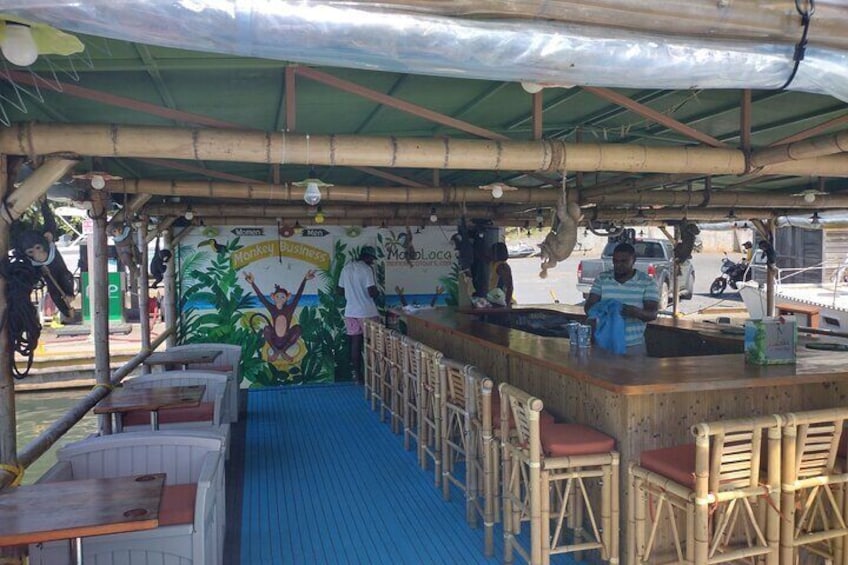 Slip proof flooring and bar!
