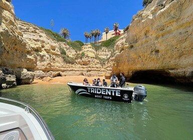 Von Armação de Pêra aus: Bootstour zu den Höhlen und Stränden von Benagil