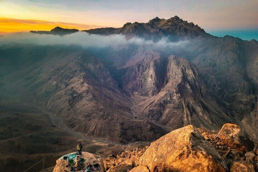 Mount Sinai and St Catherines Monastery from Sharm El Sheikh