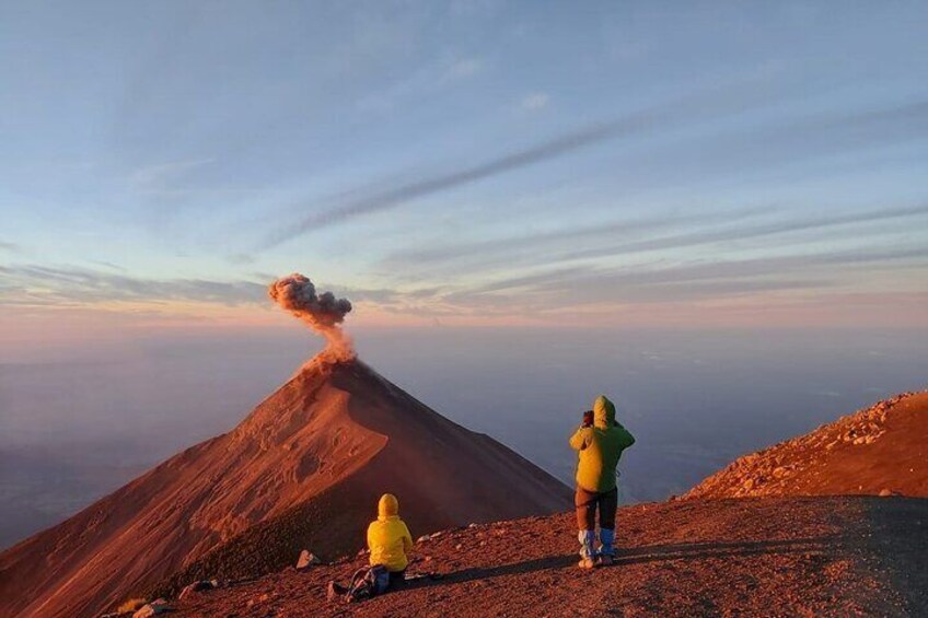 Fuego volcano, from Aacatenango