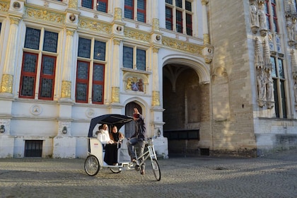 Brujas: visita guiada privada en bicitaxi