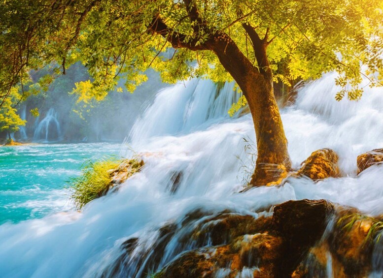 Picture 2 for Activity From Trogir, Seget & Okrug: Krka Waterfalls & boat ride