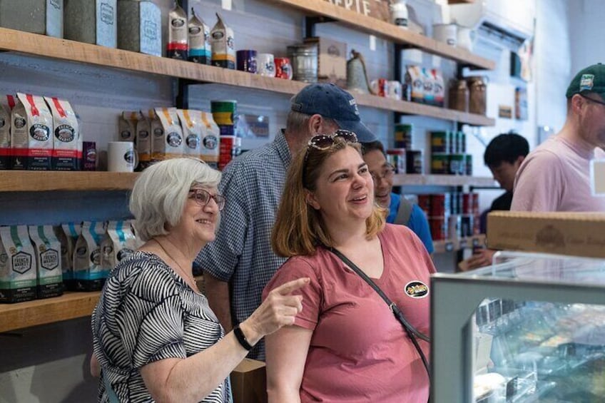 Magazine St. Foodie Tour guests eyeing up dessert