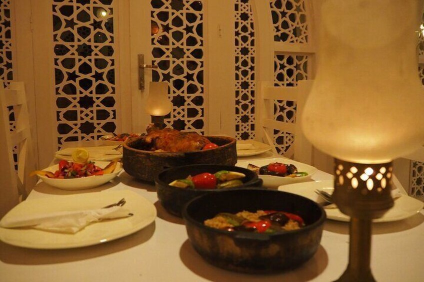 Experience authentic Egyptian cuisine with a delicious lunch or dinner at Malkata House in Luxor