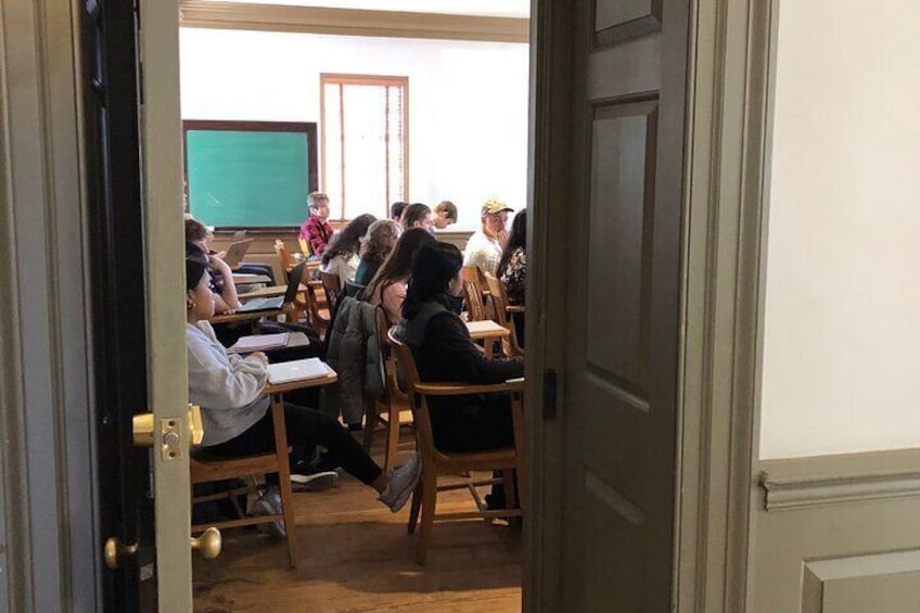 One of the classrooms still in use in the Sir Christopher Wren building