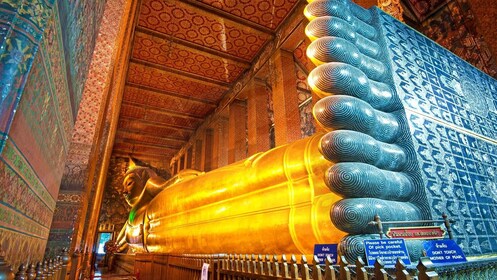 Tur til flydende marked og liggende Buddha-tempel