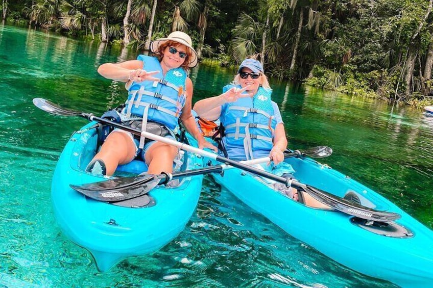 Glass Bottom Kayak Guided Tour in Silver springs