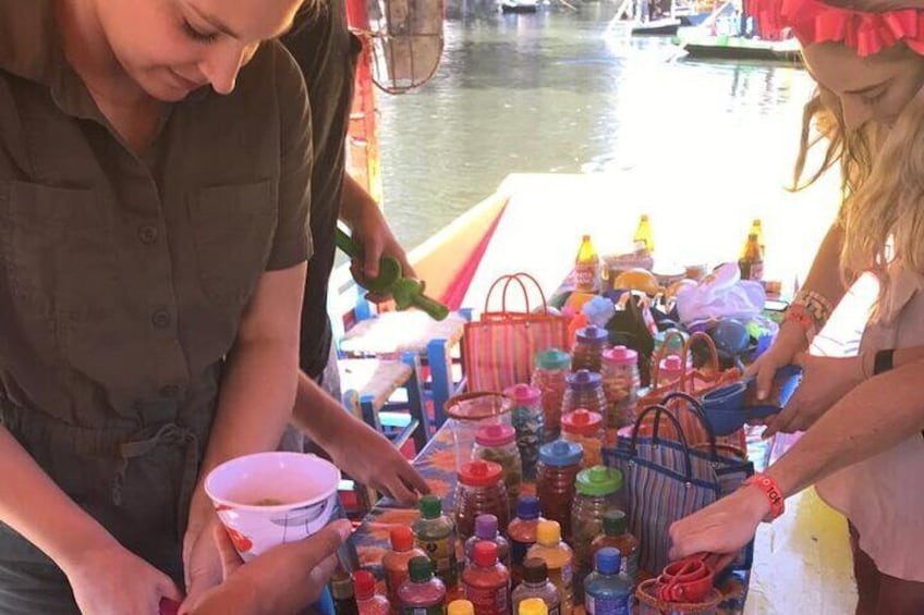 Xochimilco boat tour with food and unlimited drinks