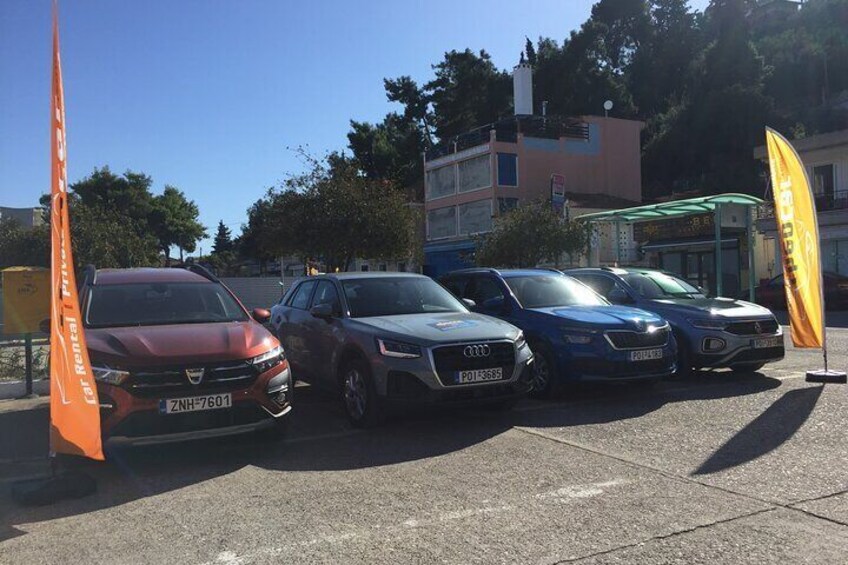 Big selection of car fleet