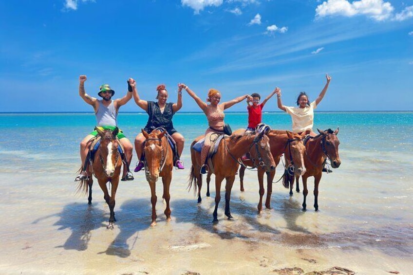 ATV, Bamboo Rafting and Horseback Ride Tour from Montego Bay 