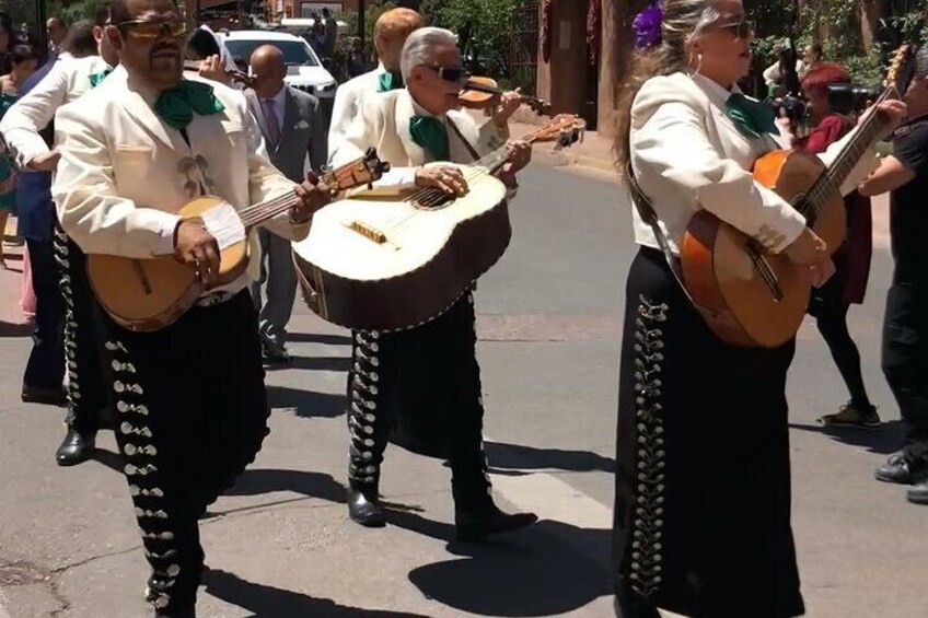 Mariachi wedding on the Old Santa Fe Trail while on tour.