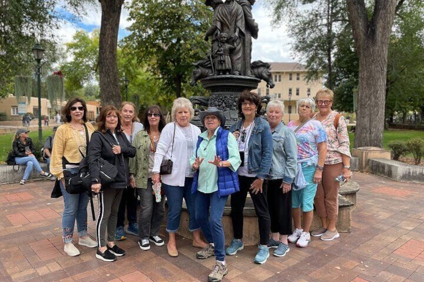 Group tour at Cathedral park.