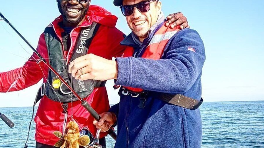 Sea fishing with friends