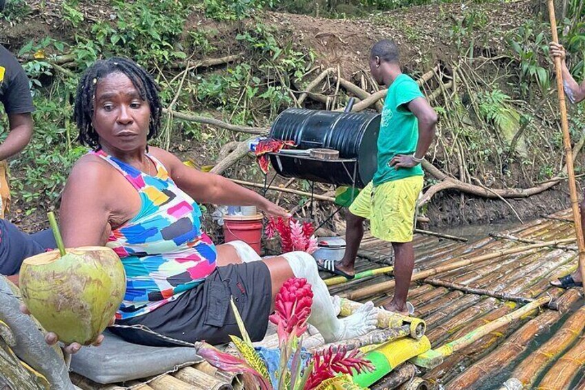 Private Bamboo Rafting & Limestone Massage In Montego Bay 