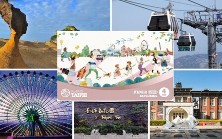 Taipei: 30 attraktioner & transportkort Fun Pass