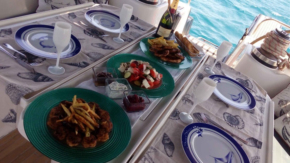 Picture 4 for Activity Athens: Private Luxury Dinner Aboard a Moored Yacht