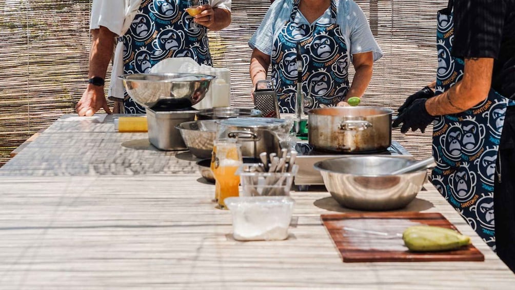 Santorini: Cooking Class with a Chef at the Ftelos Brewery