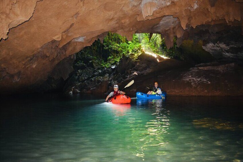 Cave Kayaking at Nohoch Che'en Caves