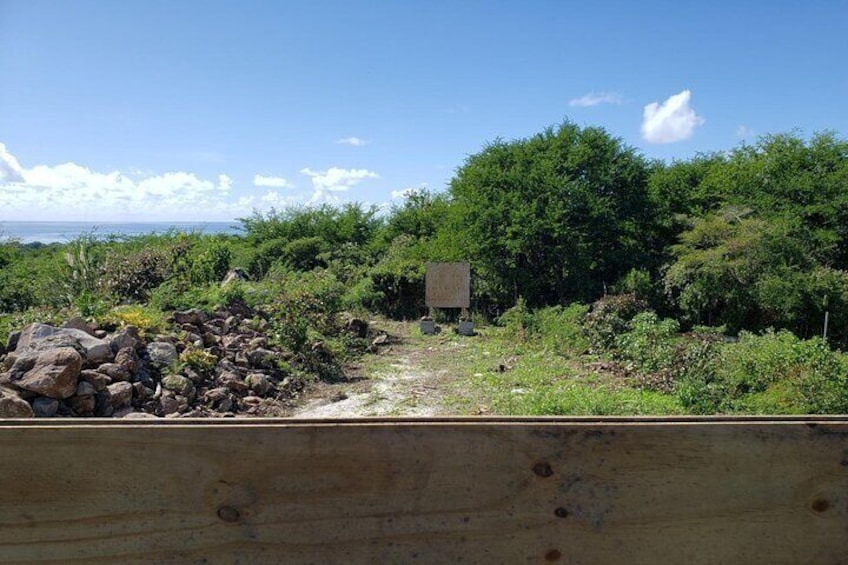 An impressive 60ft target shoot stand