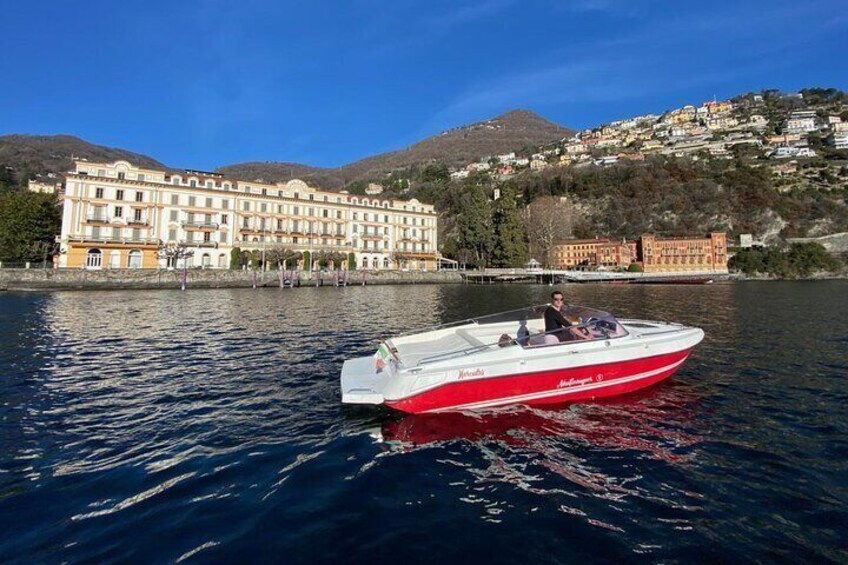 2 Hour Private Cruise and Lake Como by Motorboat