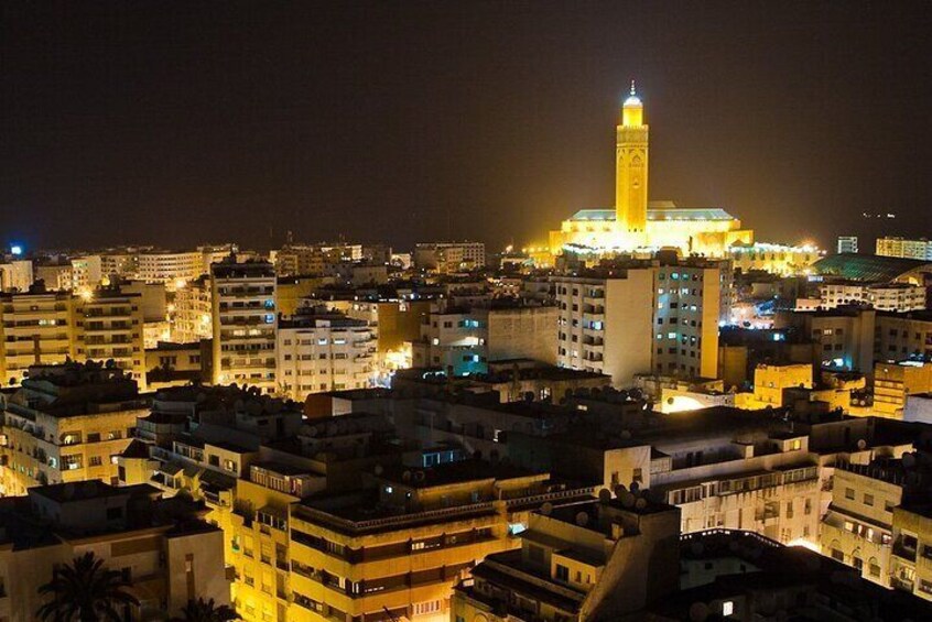 Casablanca City Night Tour and Traditional Moroccan Dinner