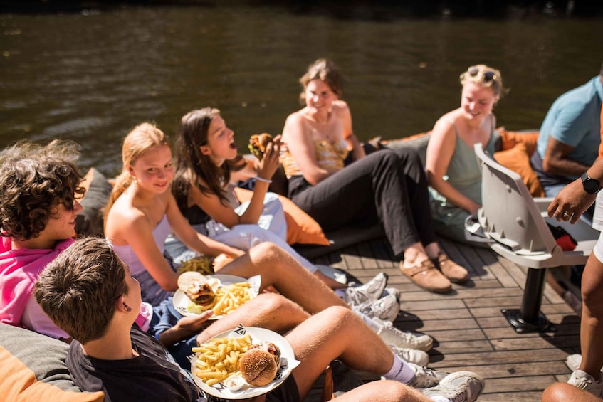 Picture 4 for Activity Amsterdam: Private Cruise with Drinks & Pizza or Burger