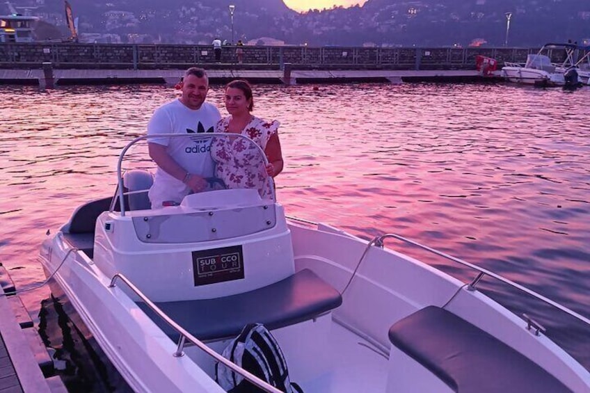 2 Hours Rent Boat SuBacco Lake Como